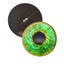 Green and Gold Loki Sew-On Button Glass Eyes - Prismatic Fiber Arts