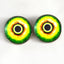 Green Monster Sew-On Button Glass Eyes - Prismatic Fiber Arts