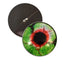 Green and Red Zombie Sew-On Button Glass Eyes - Prismatic Fiber Arts