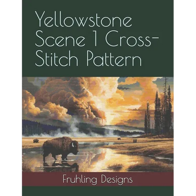 Yellowstone Scene 1 Cross-Stitch Pattern