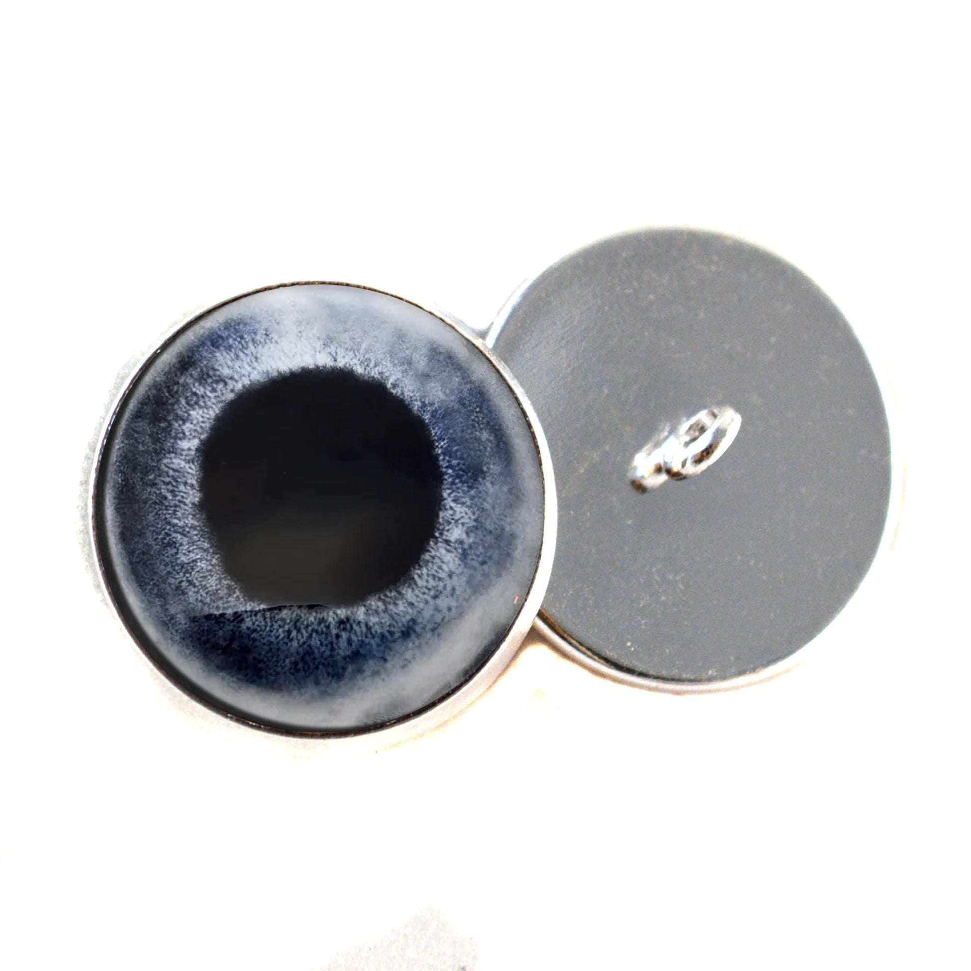Hammerhead Shark Inspired Sew-On Button Glass Eyes - Prismatic Fiber Arts
