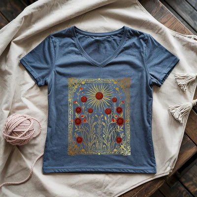 Energy Of Yarn Lady V-neck - Prismatic Fiber Arts