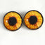 Hen Harrier Chicken Inspired Sew-On Button Glass Eyes - Prismatic Fiber Arts