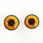 Hen Harrier Chicken Inspired Sew-On Button Glass Eyes - Prismatic Fiber Arts
