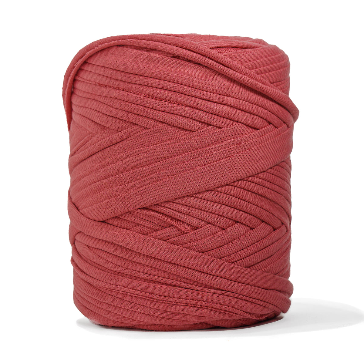 Recycled T-Shirt Fabric Yarn - Hibiscus Color - Prismatic Fiber Arts