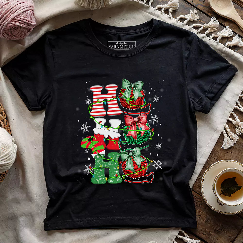 Ho Ho Ho T-shirt - Prismatic Fiber Arts