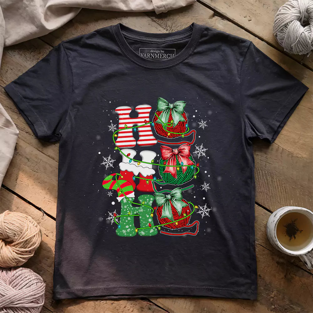 Ho Ho Ho T-shirt - Prismatic Fiber Arts