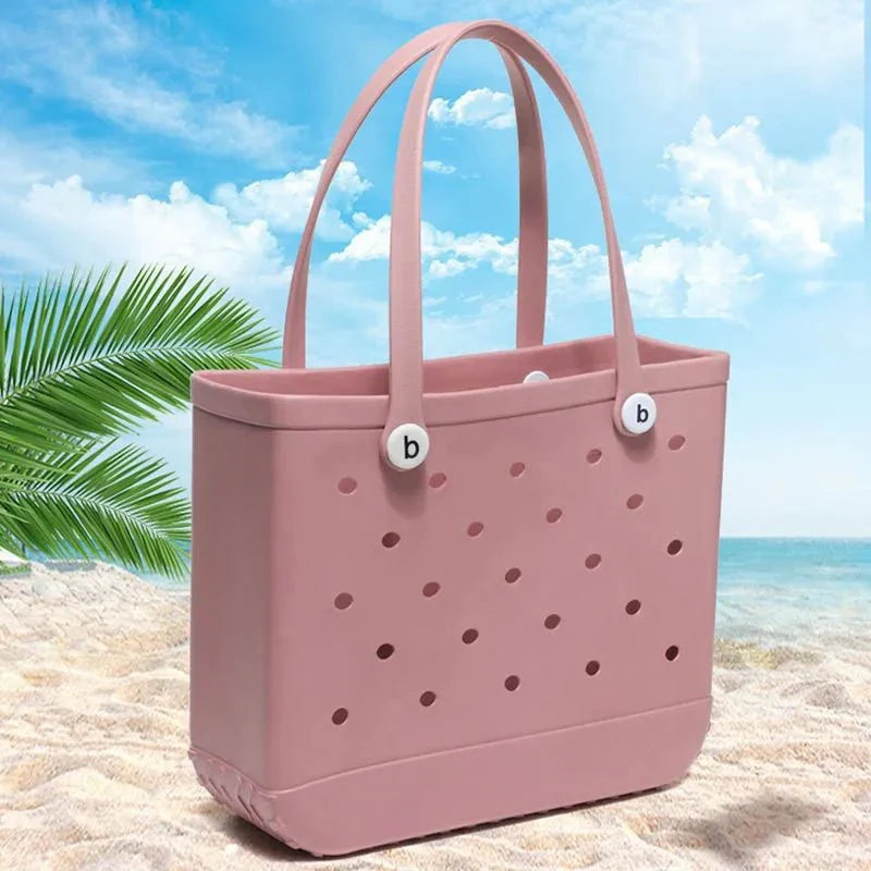 Hollow Shoulder EVA Beach Bag - Prismatic Fiber Arts