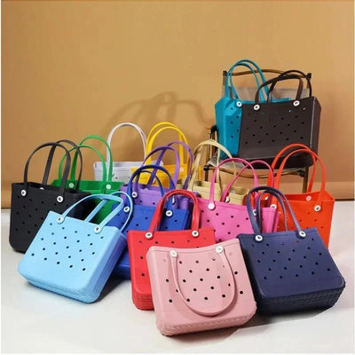 Hollow Shoulder EVA Beach Bag - Prismatic Fiber Arts