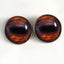 Brown Horse Sew-On Button Glass Eyes - Prismatic Fiber Arts