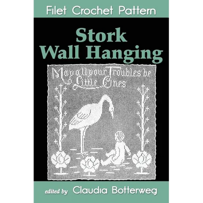 Stork Wall Hanging Filet Crochet Pattern: Complete Instructions and Chart