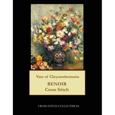 Vase of Chrysanthemums: Renoir cross stitch pattern