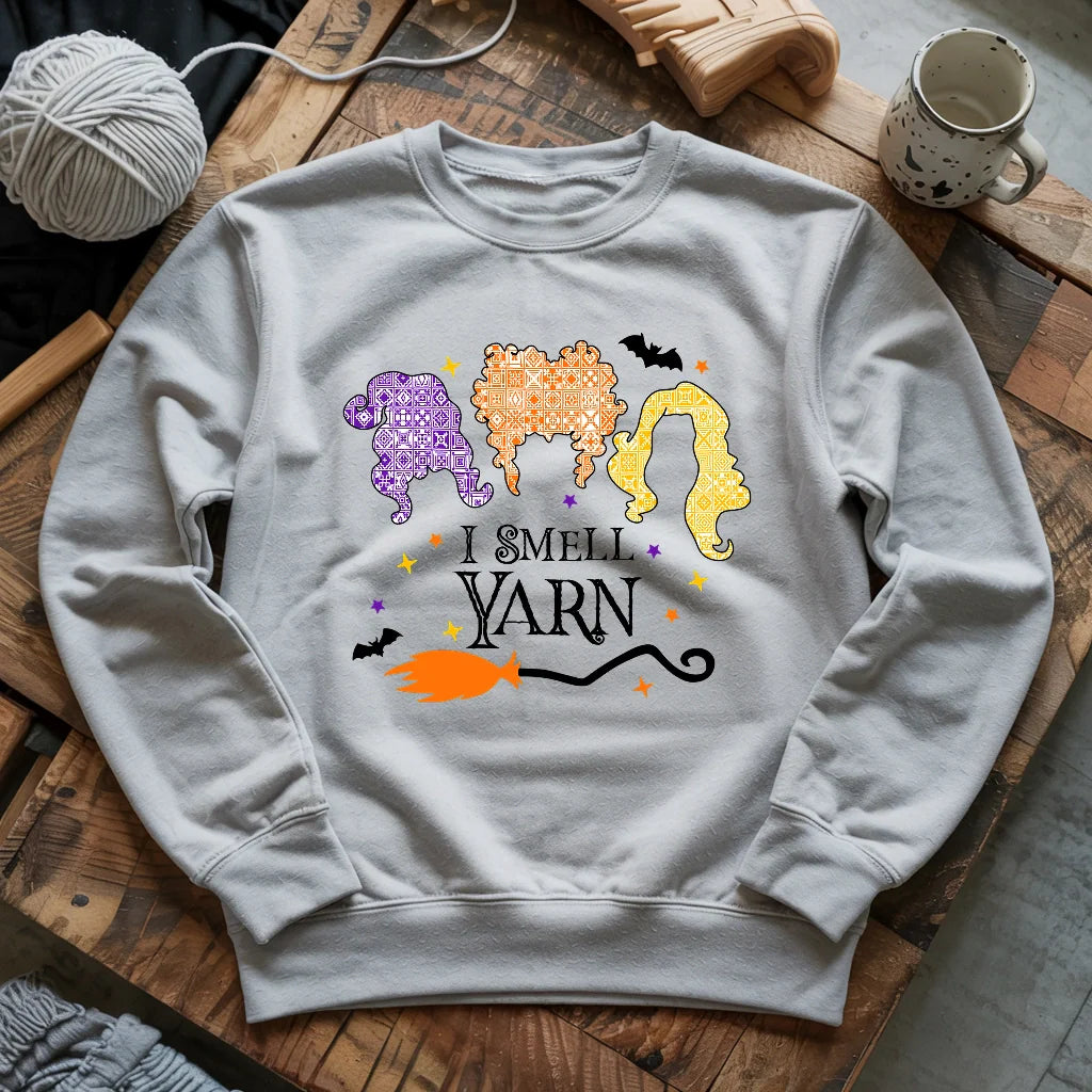 I Smell Yarn Sweatshirt - Prismatic Fiber Arts