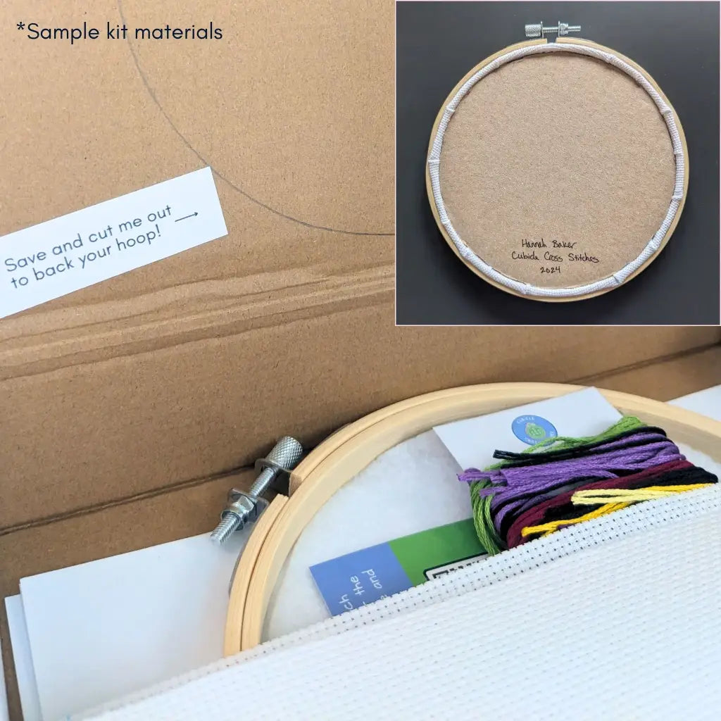 I'd agree with you but... Snarky Rainbow Cross Stitch Kit by Room for Calm - Prismatic Fiber Arts