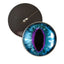 Blue and Purple Cat Dragon Sew-On Button Glass Eyes - Prismatic Fiber Arts