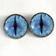 Blue Ice Dragon Sew-On Button Glass Eyes - Prismatic Fiber Arts