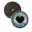 Light Blue Heart Pupil Sew-On Button Glass Eyes - Prismatic Fiber Arts