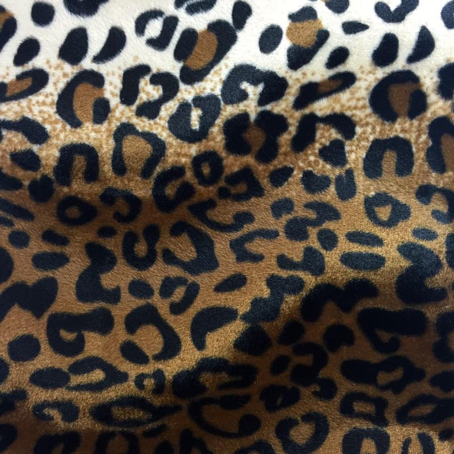Leopard Print Velboa Faux Fur - Prismatic Fiber Arts