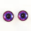 Blue and Pink Steampunk Sew-On Button Glass Eyes - Prismatic Fiber Arts