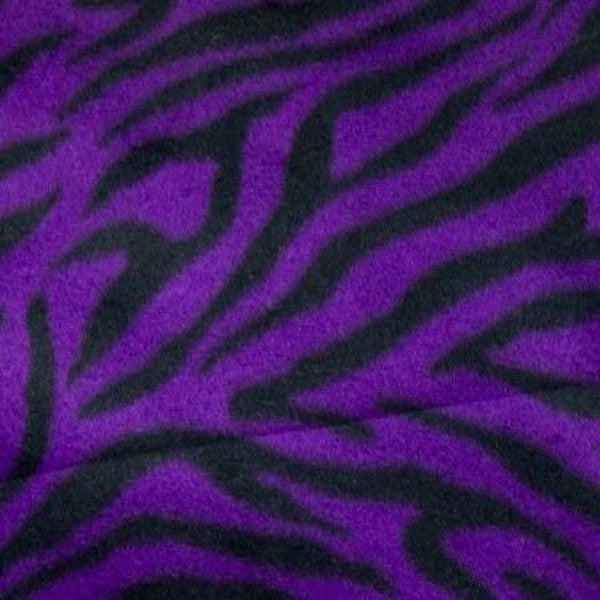 Zebra Print Fleece Fabric - Prismatic Fiber Arts