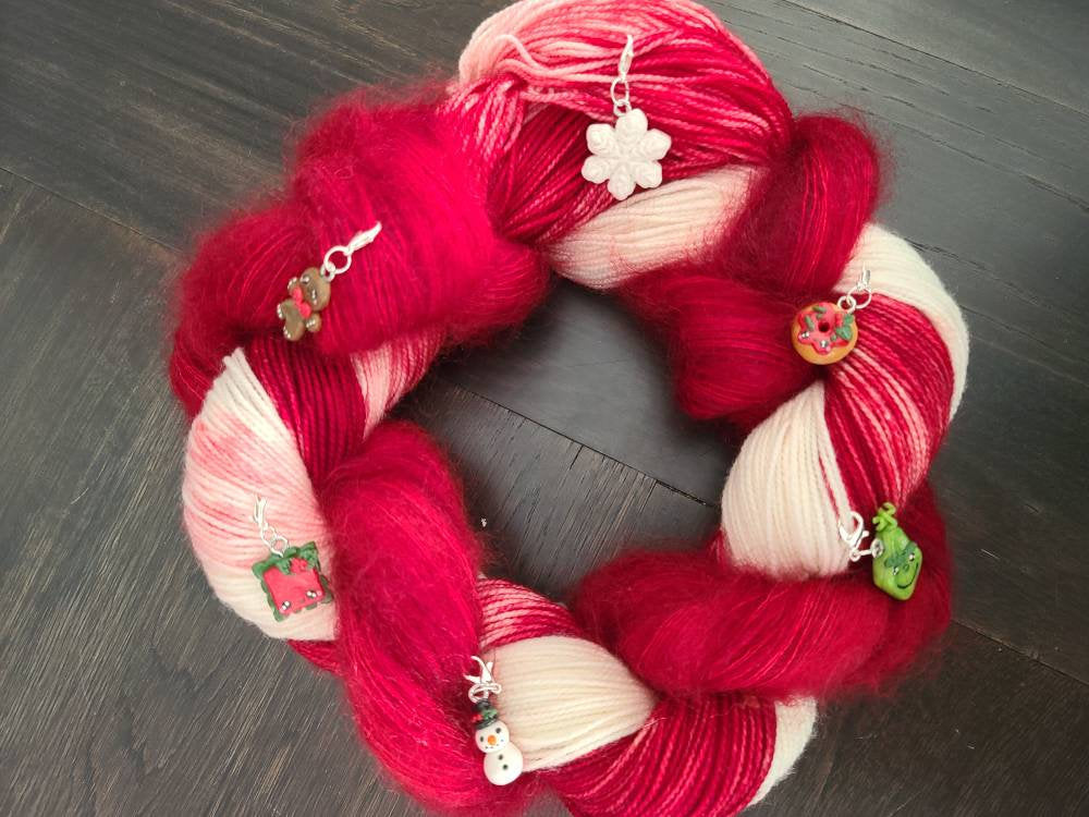 Holiday Yarn Wreath knit gift set - Prismatic Fiber Arts