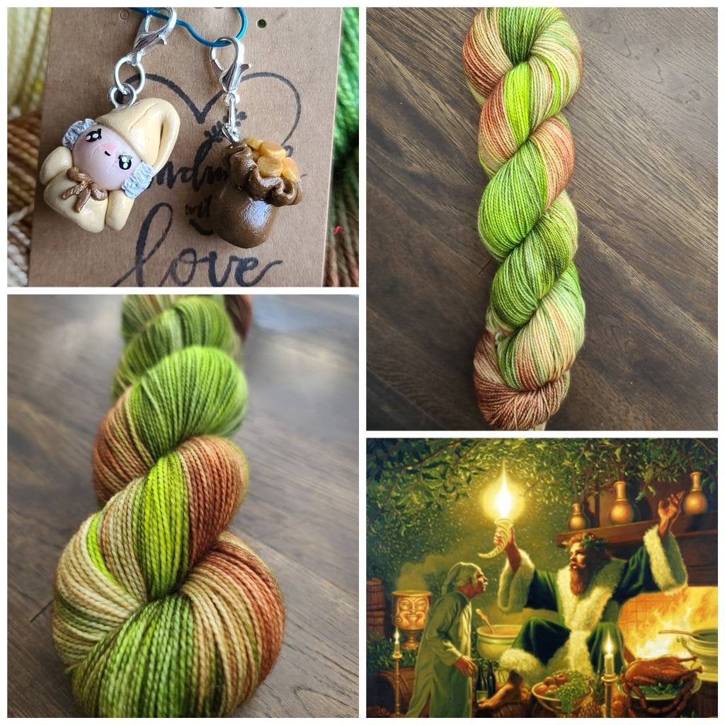 Bah Humbug shawl yarn kit - Prismatic Fiber Arts