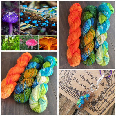 Enchanted Pond 3 skein kit - Prismatic Fiber Arts