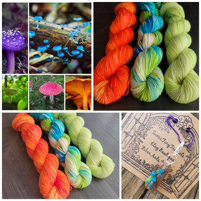 Glow in the Dark 3 skein kit - Prismatic Fiber Arts