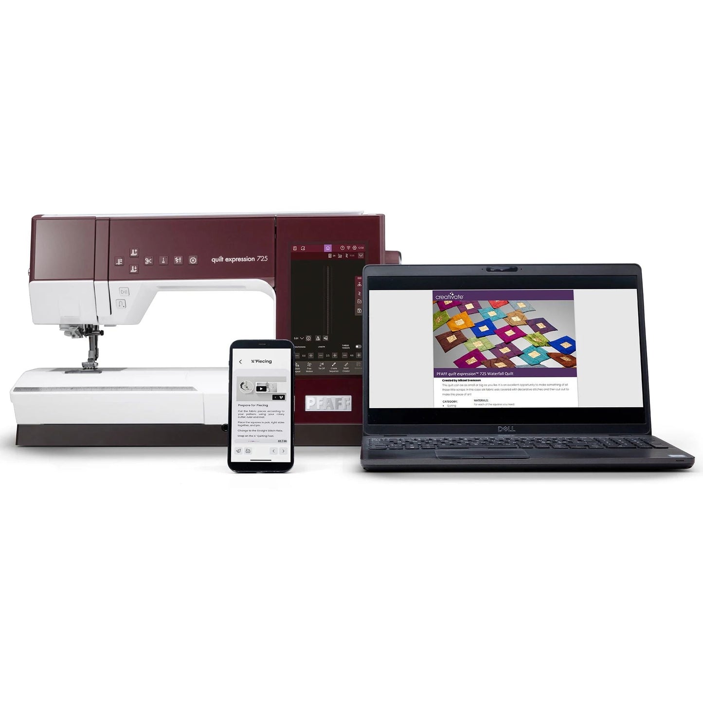 PFAFF® quilt expression™ 725 Sewing Machine - Prismatic Fiber Arts