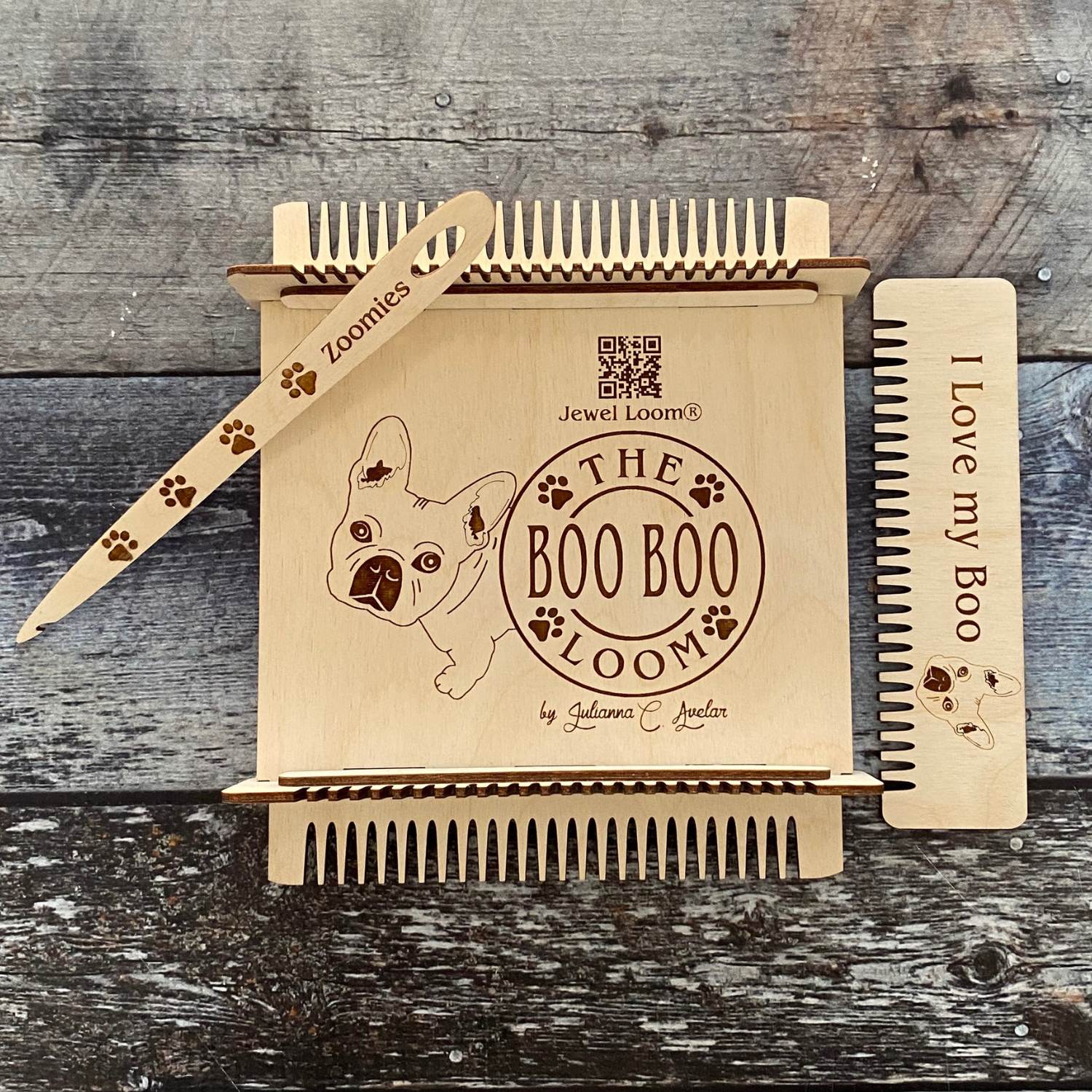 Jewel Loom Wood Bead Weaving Loom Boo Boo Coaster Maker Loom - Prismatic Fiber Arts