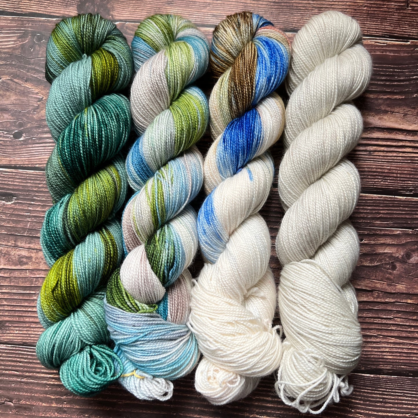 Woolen wild & free 4 skein kit - Prismatic Fiber Arts