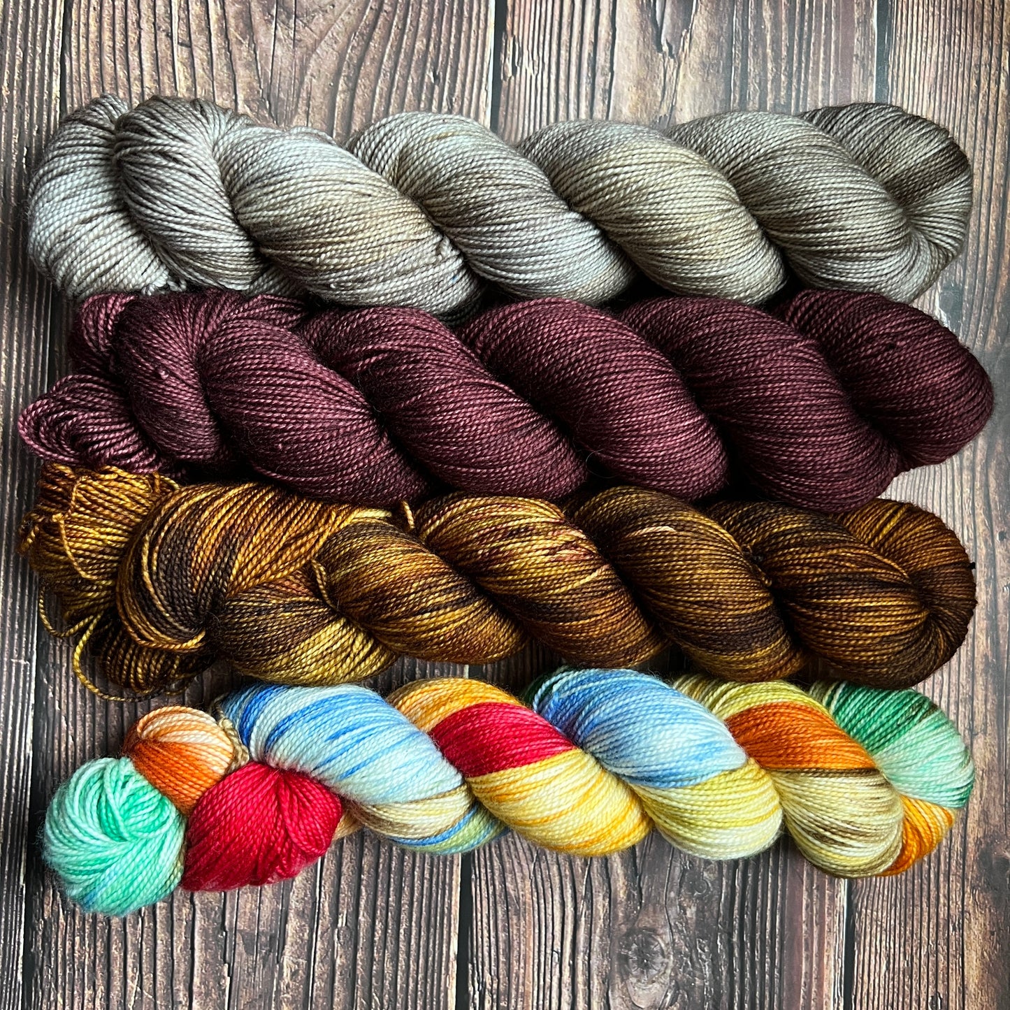 Woolen wild & free 4 skein kit - Prismatic Fiber Arts