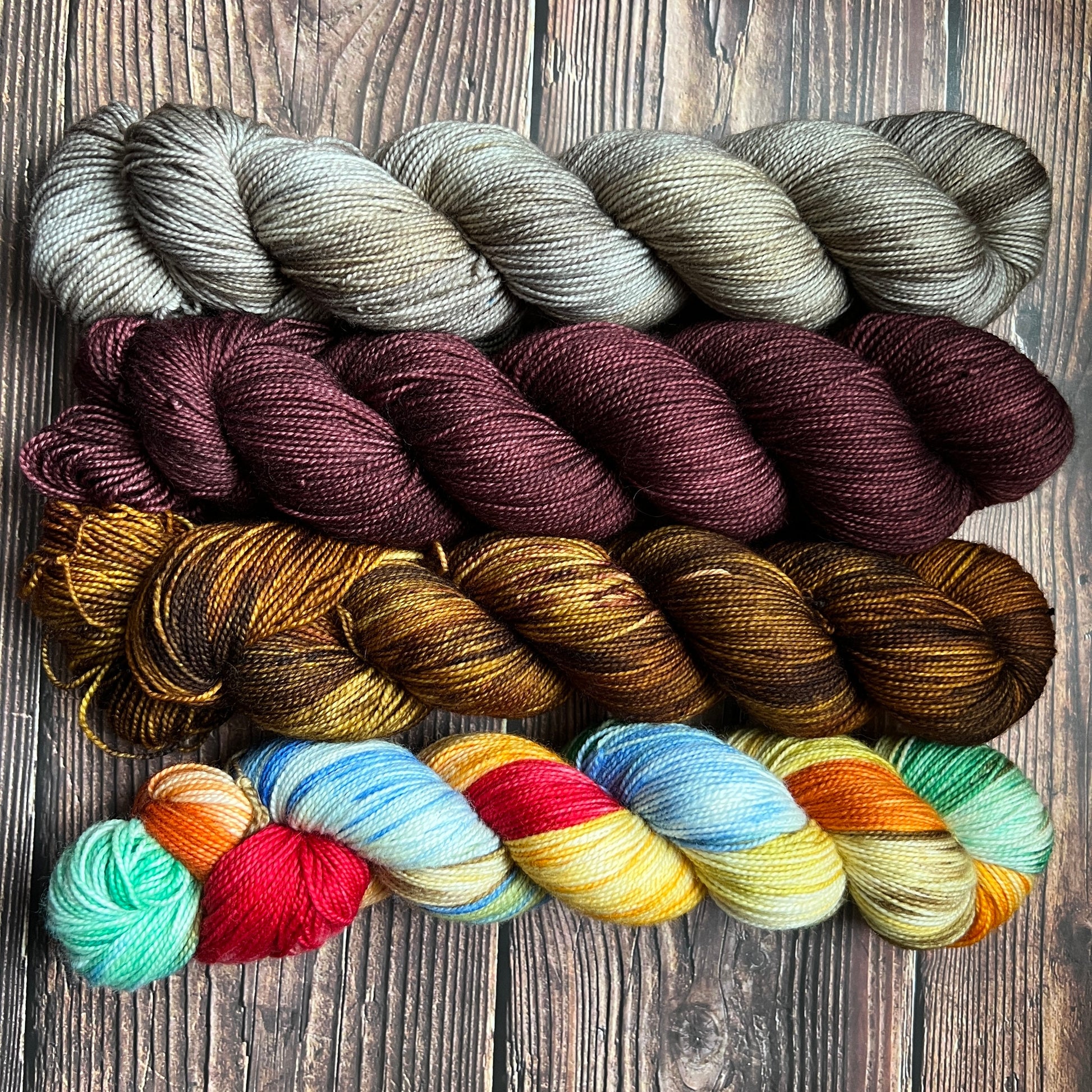 Woolen wild & free 4 skein kit - Prismatic Fiber Arts