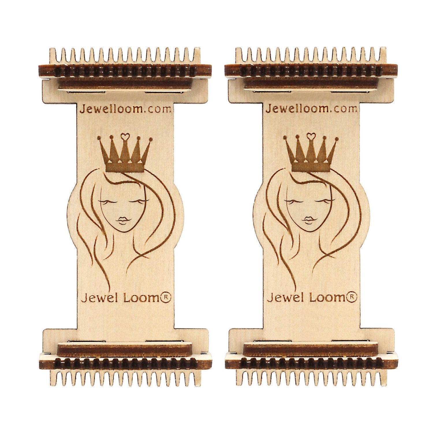 Jewel Loom Wood Bead Loom Earrings 2 pack with BONUS - Prismatic Fiber Arts