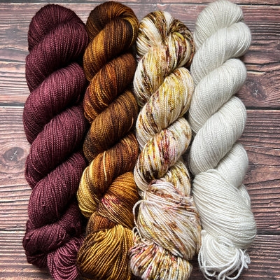 Woolen wild & free 4 skein kit - Prismatic Fiber Arts