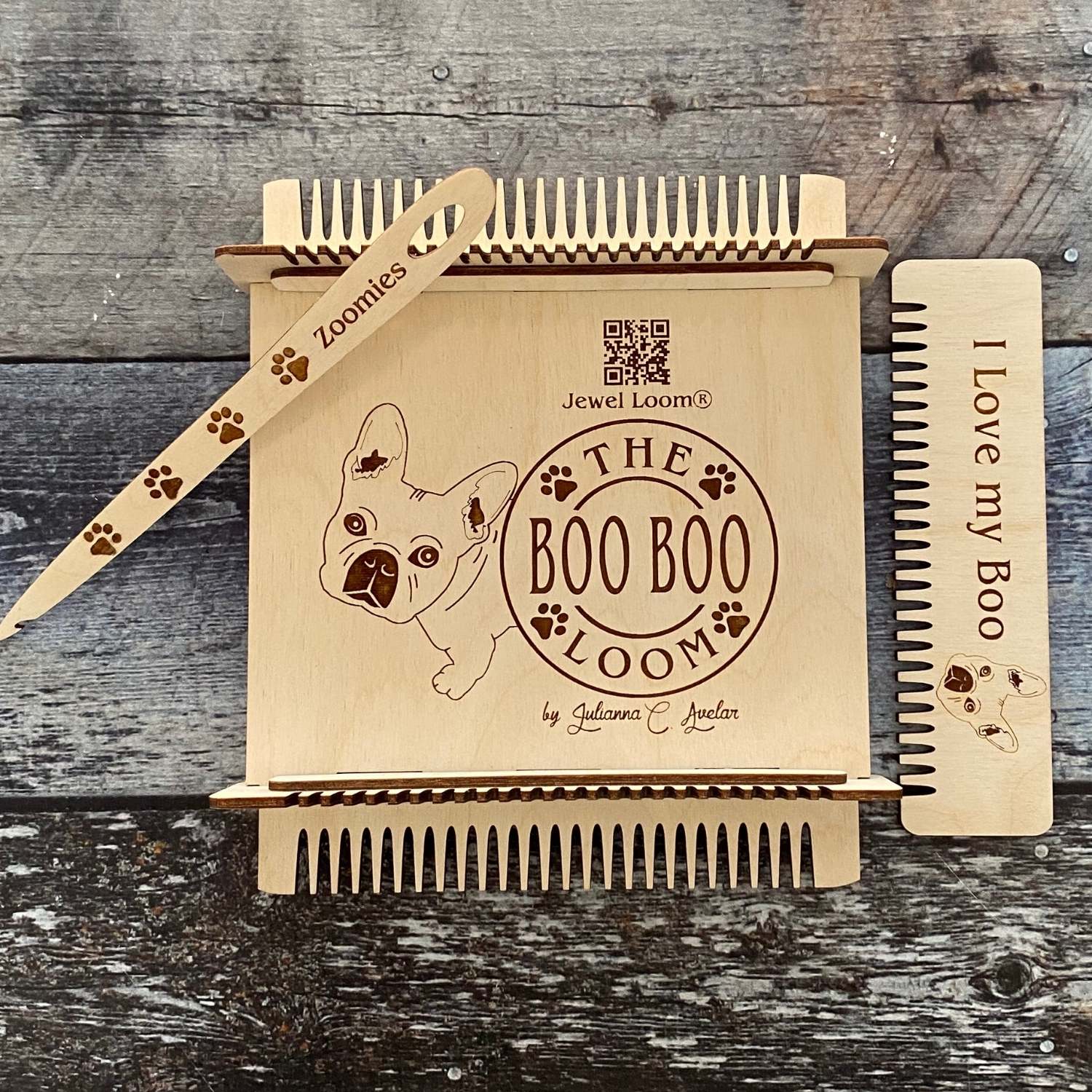 Jewel Loom Wood Bead Weaving Loom Boo Boo Coaster Maker Loom - Prismatic Fiber Arts
