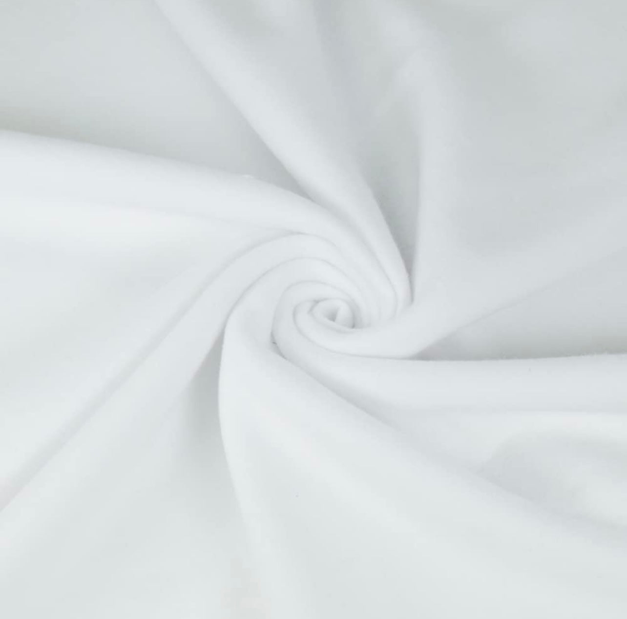 Premium White Sweatshirt Fleece Fabric – 70" Wide, 20 Oz - Prismatic Fiber Arts