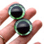 Intense Green Human Plastic Safety Eyes - Prismatic Fiber Arts