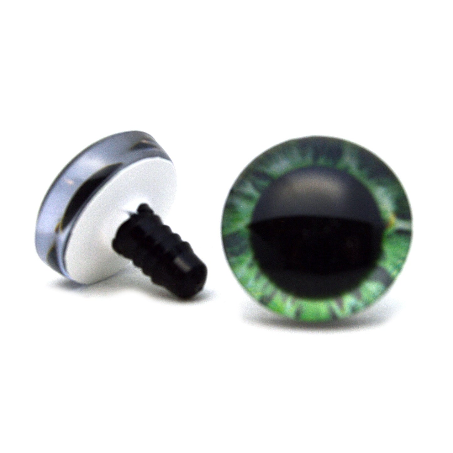 Intense Green Human Plastic Safety Eyes - Prismatic Fiber Arts