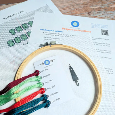It's Not Me It's You - Snarky Retro Cross Stitch Kit by Room for Calm - Prismatic Fiber Arts