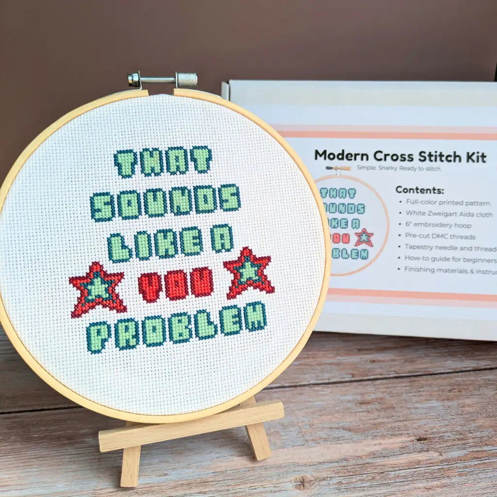 It's Not Me It's You - Snarky Retro Cross Stitch Kit by Room for Calm - Prismatic Fiber Arts