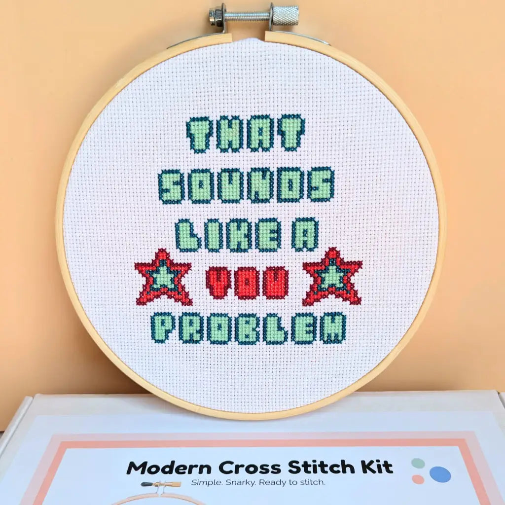 It's Not Me It's You - Snarky Retro Cross Stitch Kit by Room for Calm - Prismatic Fiber Arts