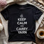 Keep Calm Carry Yarn T-shirt - Prismatic Fiber Arts