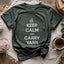 Keep Calm Carry Yarn T-shirt - Prismatic Fiber Arts