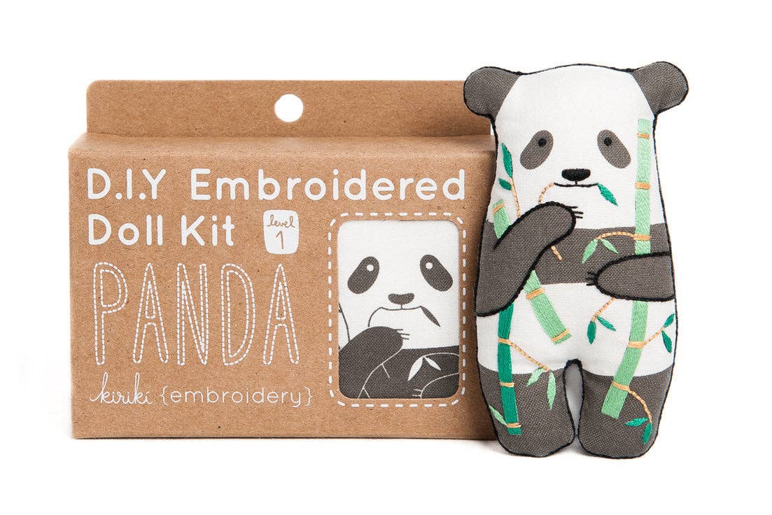 Panda - Embroidery Kit - Prismatic Fiber Arts