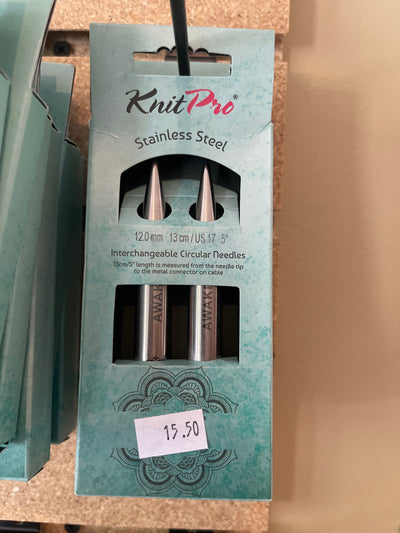 5” KnitPro Stainless Steel Interchangeable Circular Needles - Prismatic Fiber Arts