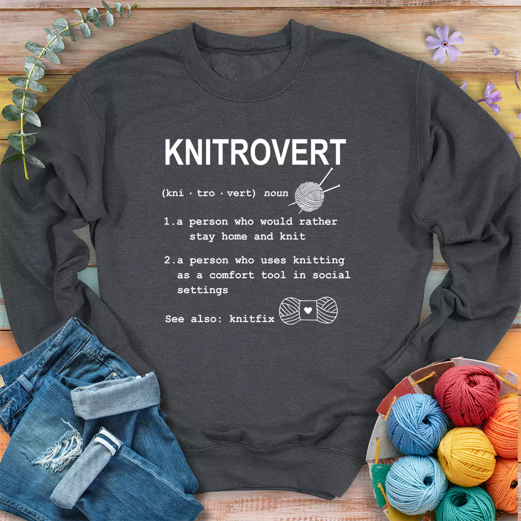 Knitrovert Sweatshirt - Prismatic Fiber Arts