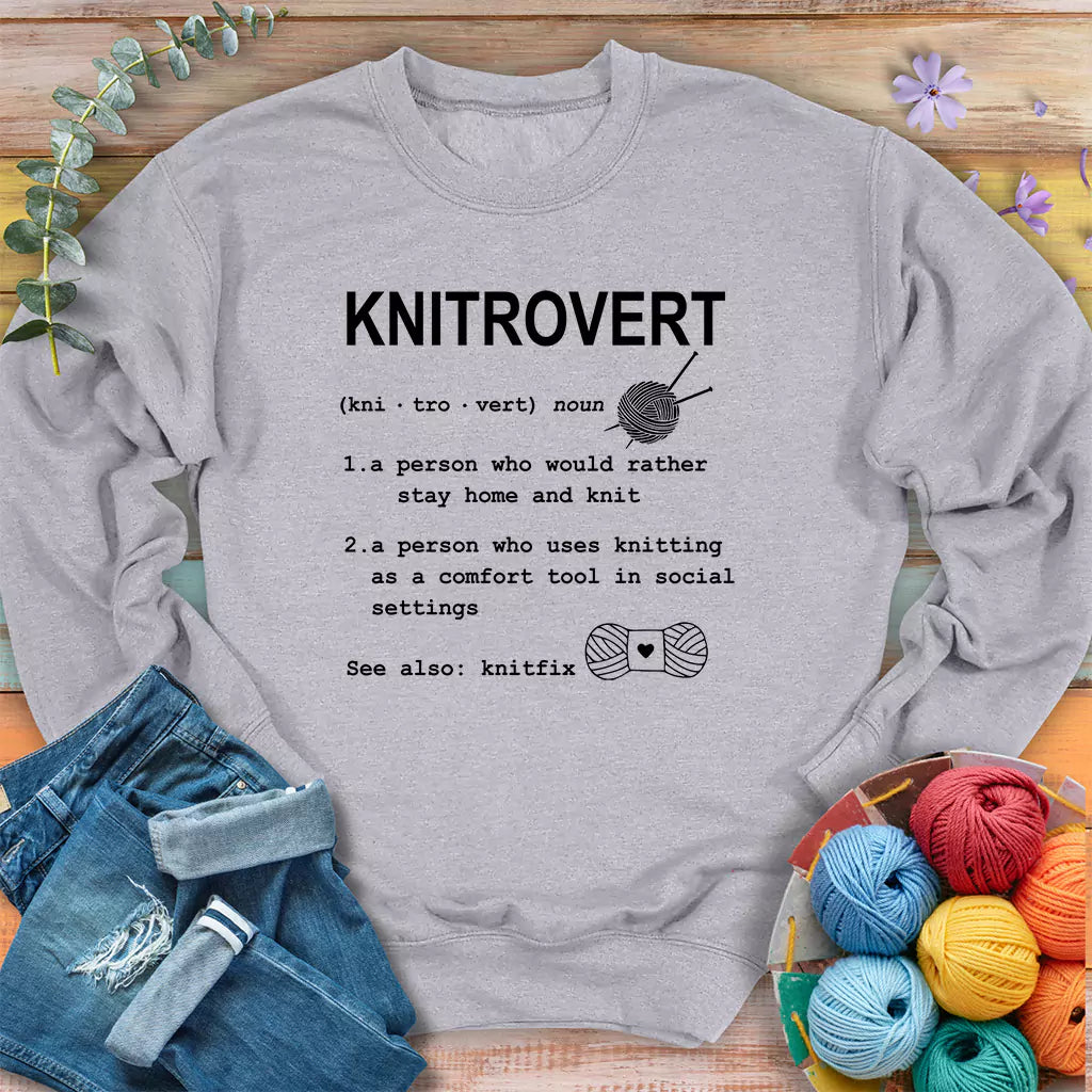 Knitrovert Sweatshirt - Prismatic Fiber Arts