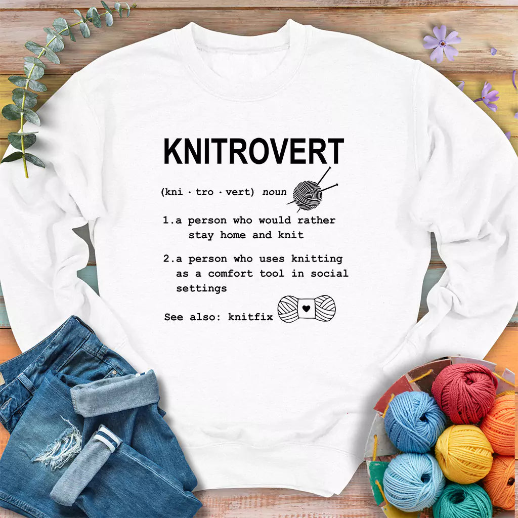 Knitrovert Sweatshirt - Prismatic Fiber Arts
