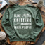 Knitting & 3 People Sweatshirt - Prismatic Fiber Arts